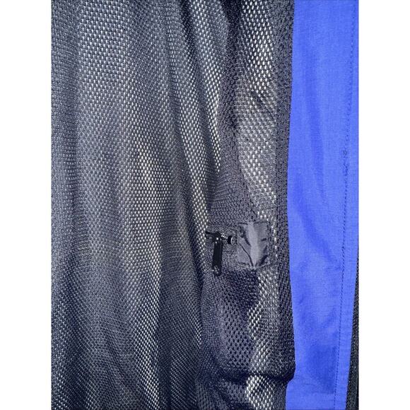 REI Women's Coat Gorpcore Full Zip Stowable Hood Blue Size M Cinch Waist AY - Picture 7 of 9